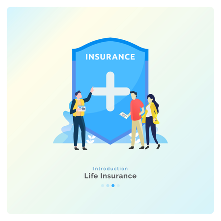 Free Protección de seguro de vida  Ilustración