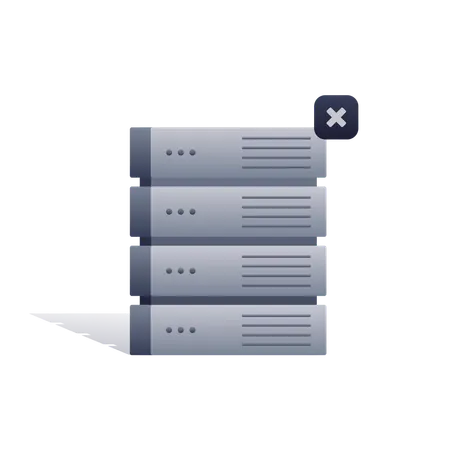 Free Server Error  Illustration