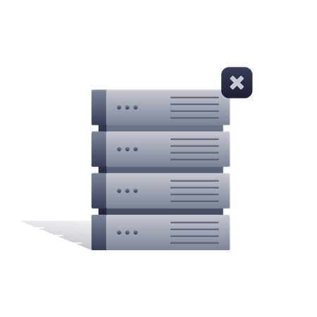 Free Server Error  Illustration
