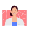 smiling woman illustrations free