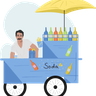 illustrations of soda stall