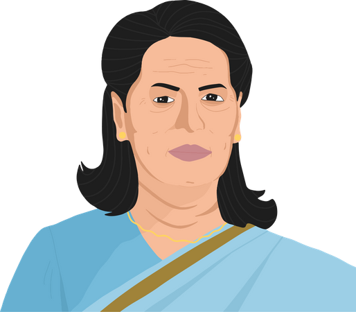 Free Sonia Gandhi  Illustration