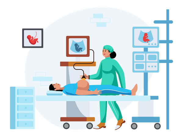 Free Sonography  イラスト