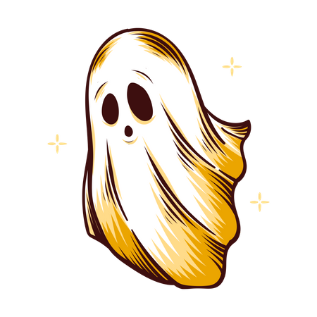 Free Spooky Ghost  Illustration