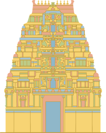 Free Sri Mahadeshwara Temple  Illustration