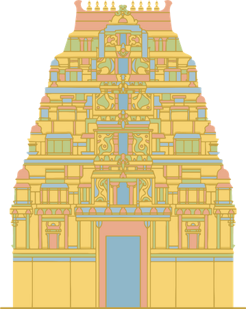 Free Sri Mahadeshwara Temple  Illustration