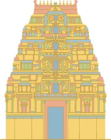 Free Sri Mahadeshwara Temple  Illustration