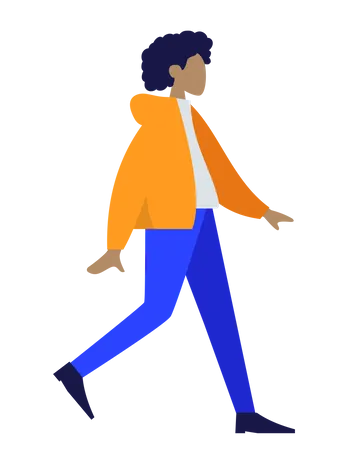 Free Standing lady with yellow jacket  Illustration