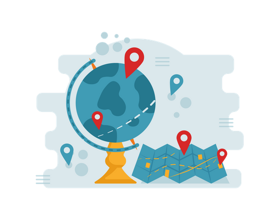 Free Standort  Illustration