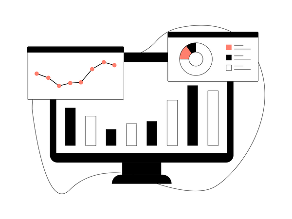 Free Statistique commerciale  Illustration