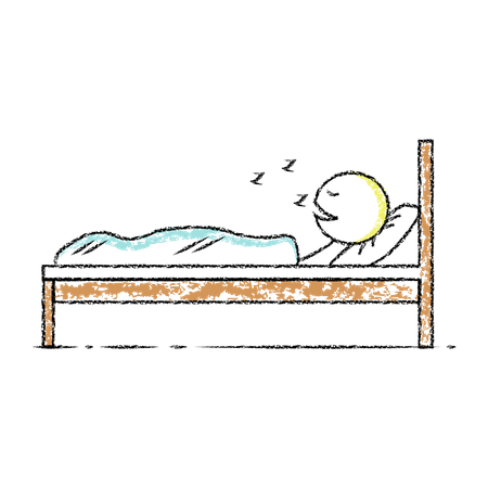 Free Stickman sleeping  Illustration