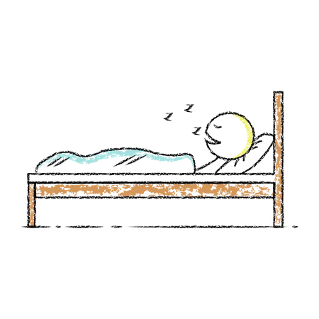 Free Stickman sleeping  Illustration