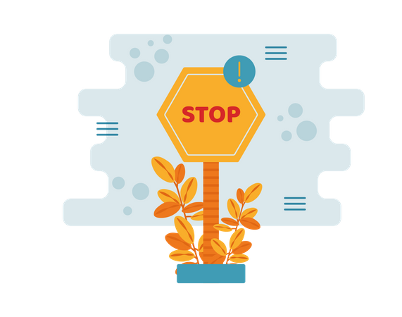 Free Stop  Illustration