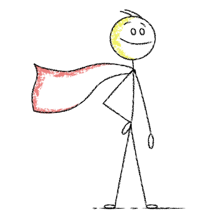 Free Súper hombre palo  Ilustración
