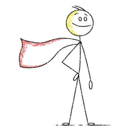 Free Súper hombre palo  Ilustración