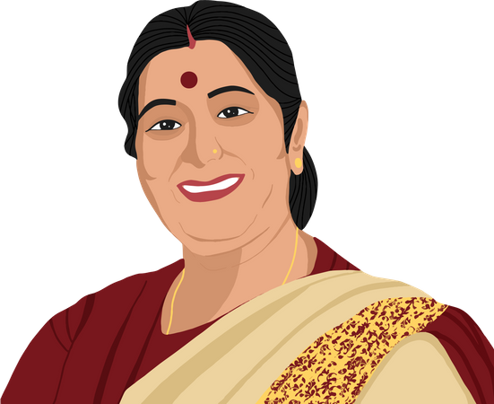 Free Sushma Swaraj  Illustration