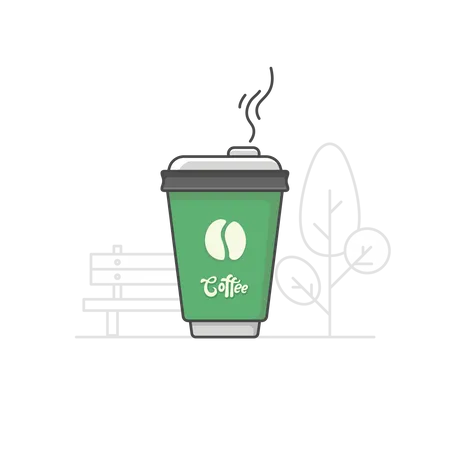 Free Takeaway coffee  Illustration