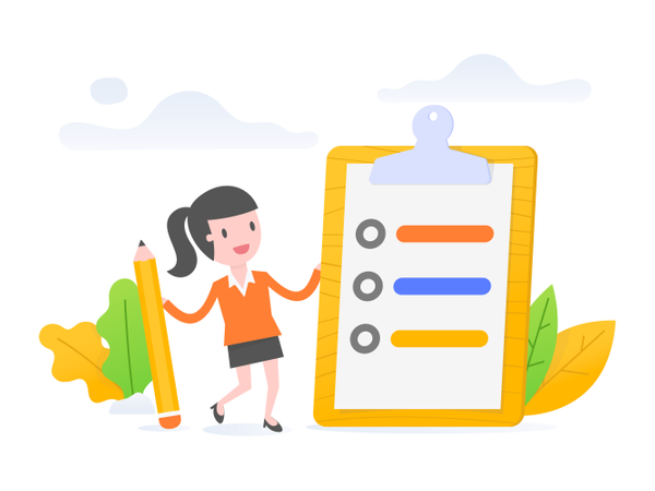 Free Task management  Illustration