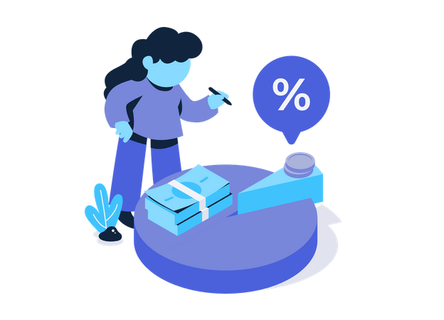 Free Tax percentage  Illustration