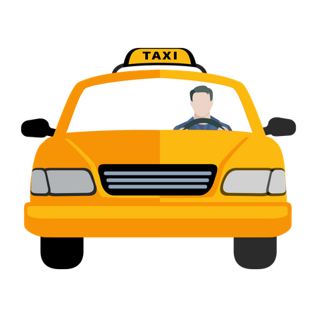 Free Taxi service  Illustration