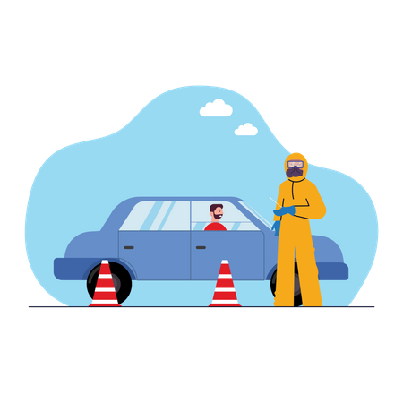 Free Temperature checking  イラスト