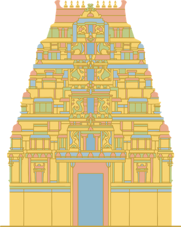 Free Temple de Sri Mahadeshwara  Illustration