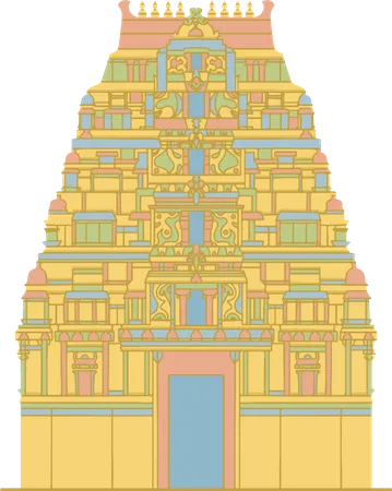 Free Temple de Sri Mahadeshwara  Illustration