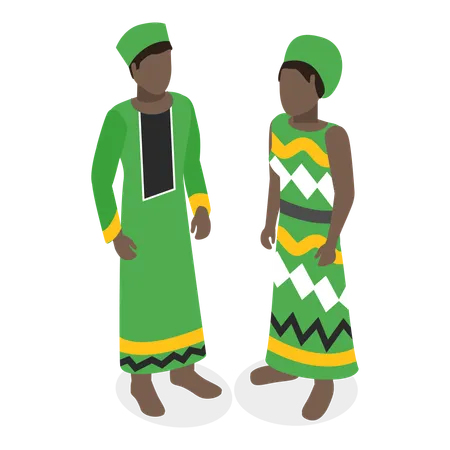 Free Tenue africaine  Illustration