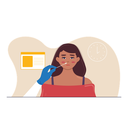 Free Tests de coronavirus Illustration