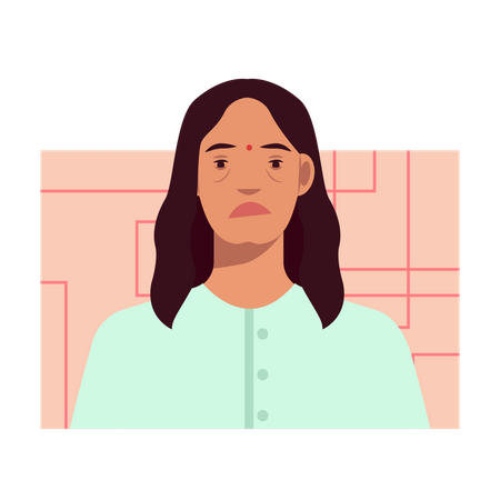 Free Tired female  Illustration