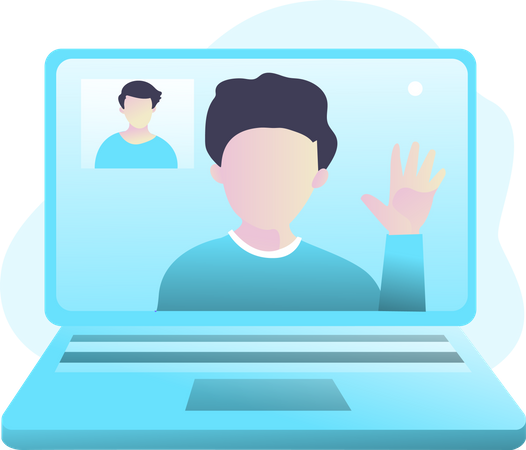 Free Video Call  Illustration