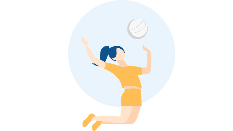 Free Volleyball  Illustration