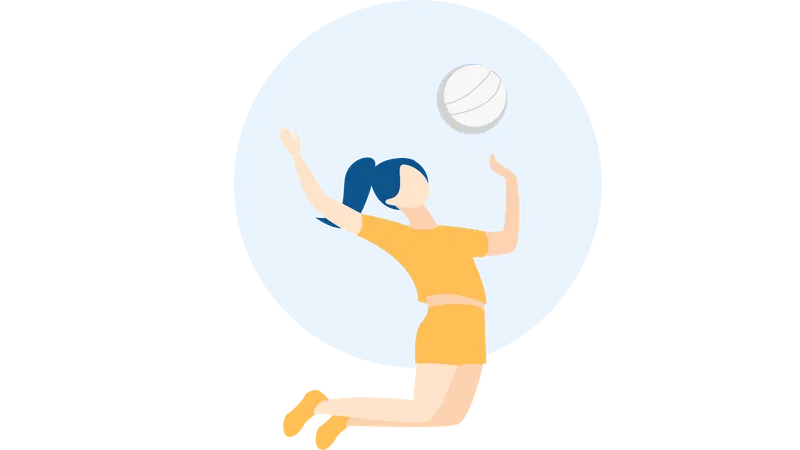 Free Volleyball  Illustration