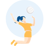 volleyball illustration svg