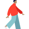 walking illustration