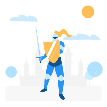 Free Warrior  Illustration