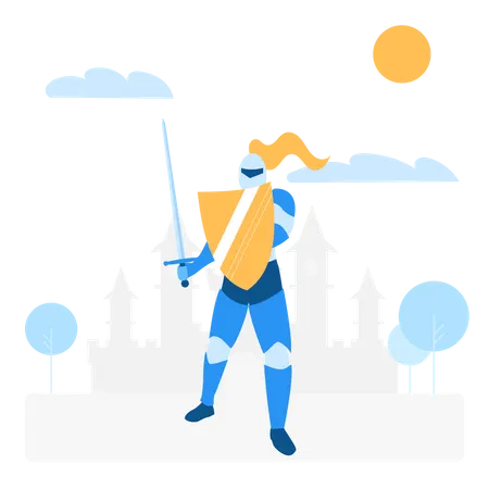 Free Warrior  Illustration