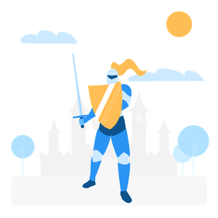 Free Warrior  Illustration