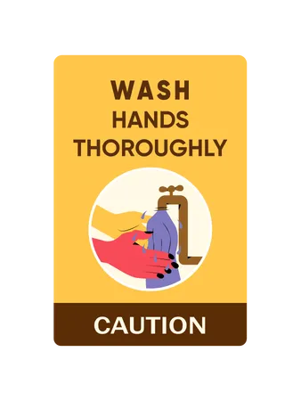 Free Wash hands  일러스트레이션