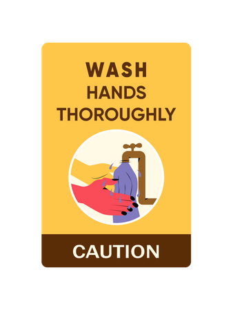 Free Wash hands  イラスト