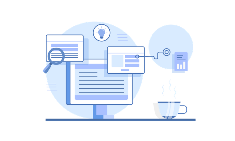 Free Web Exploring  Illustration