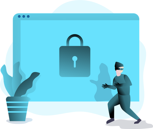 Free Web Security  Illustration