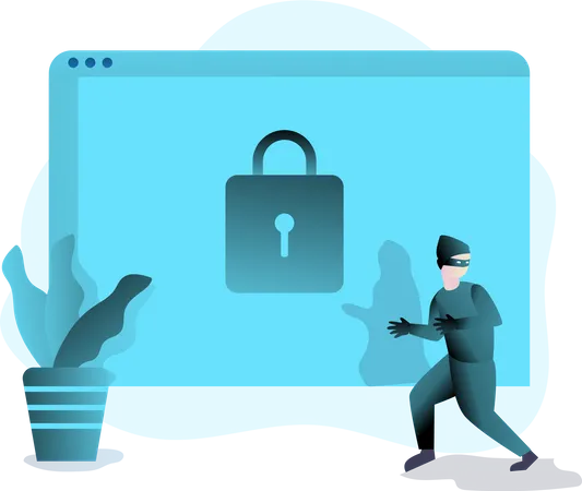 Free Web Security  Illustration