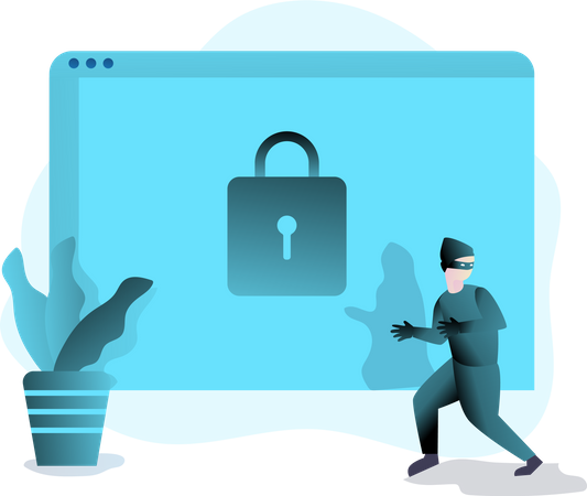 Free Web Security  Illustration