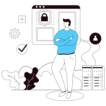 Free Website maintenance Illustration