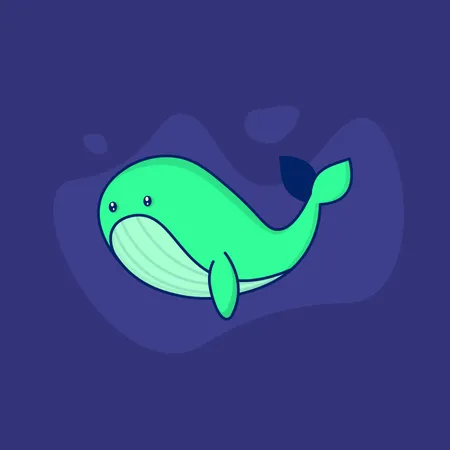 Free Whale  Illustration