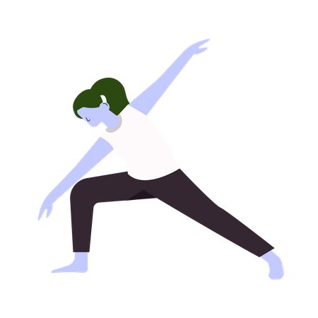 Free Woman doing yoga Illustration