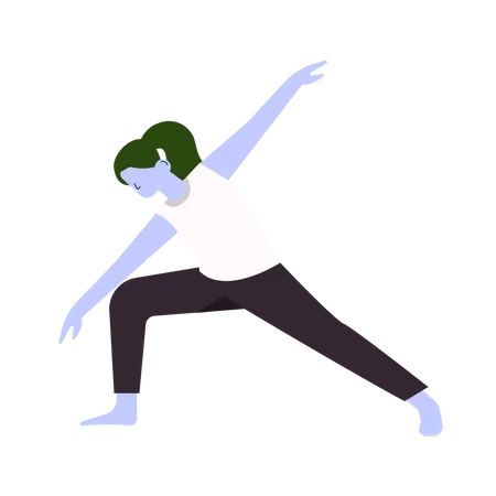 Free Woman doing yoga Illustration