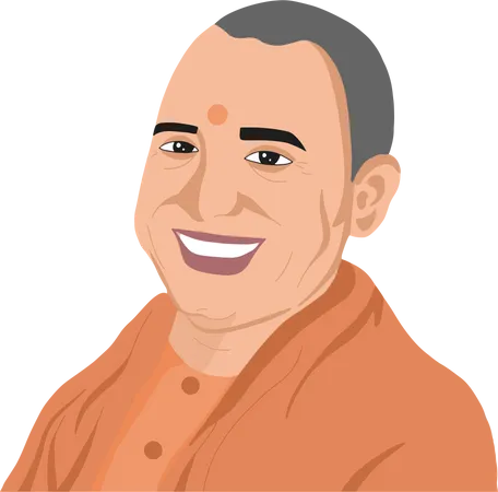 Free Yogi Adityanath  Illustration