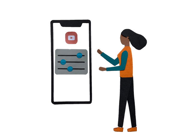 Free YouTube-Einstellungen  Illustration